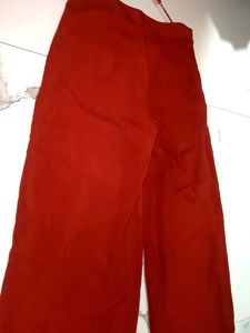 Wide Leg Rust Pants