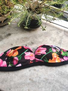 Floral Off shoulder Bra
