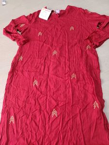 Elegant Maroon Kurta Set, XL SIZE