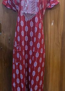 Pure Cotton Printed Nighty For Summer..