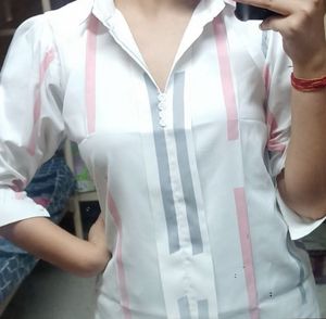 Grey And Pink Tops & Tunic