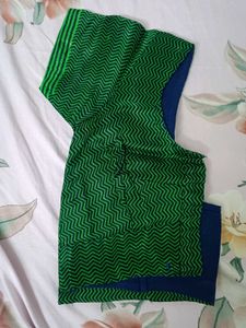 Elegant Navy Blue Silk Saree