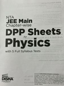 JEE Main Physics DPP Sheets