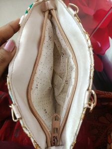 Embroidered Floral Handbag