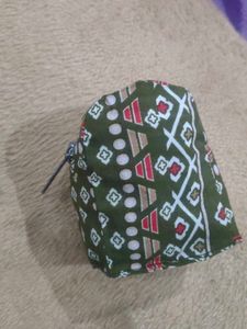 Patterned Drawstring Pouch