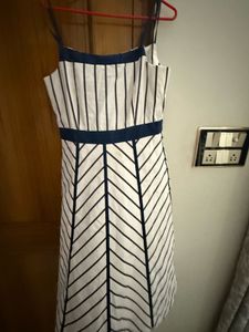 Striped -  Elegant Midi Dress