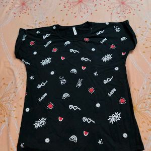 Mickey Mouse Print Tee