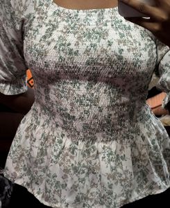 Floral Smocked Top