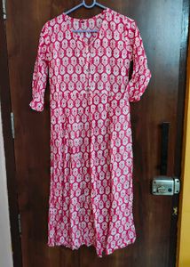 Pink Printed Kurta