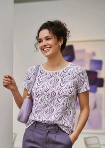 Patterned Short Sleeve T-Shirt