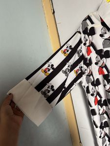 Mickey Mouse Print Dress
