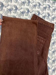 Brown Wide Leg Jeans