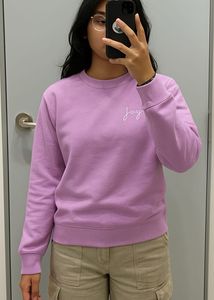 Lilac 'Joy' Crewneck Sweatshirt