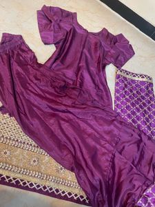 purple dress set