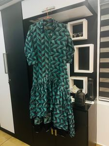 Peacock Blue Dress
