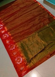 Multi Colour Kora Muslin Saree