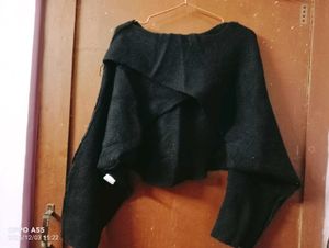 Stylish Black Knit Sweater