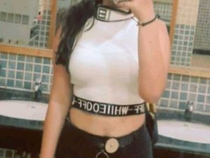 Off White Crop Top