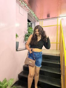 Stylish One-Shoulder Top &amp; Denim Shorts