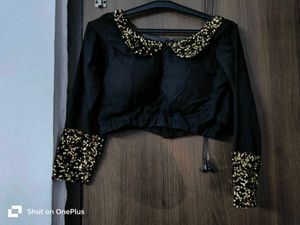 Black Shimmer Lehenga Choli