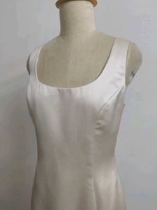 Elegant Satin Midi Dress