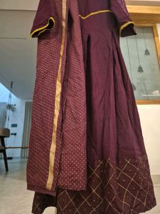 Elegant Burgundy Salwar Suit