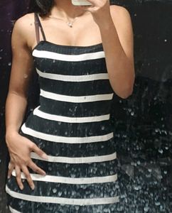 Black And White Bodycon Dress
