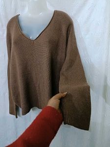 Premium V-Neck Knit Sweater 🤎