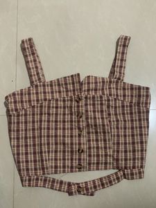 Plaid Crop Top