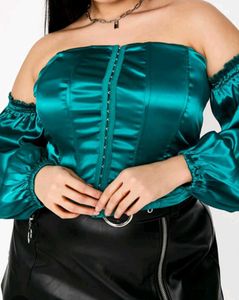 Teal Corset Style Top