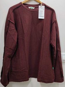 Textured Brown T-Shirt
