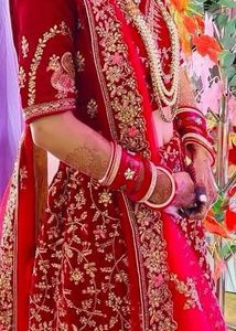 Stunning Red &amp; Gold Bridal Lehenga