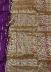 Elegant Purple Kanjivaram Silk Saree