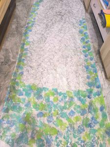 Elegant White Floral Saree