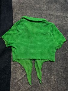 Green Shein Crop Top