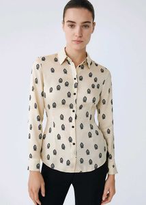 Zara Paisley Button-Down Shirt