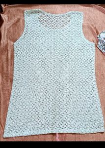 sleeveless net top