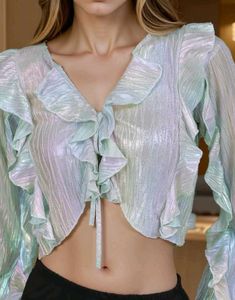 Ruffled Crop Top