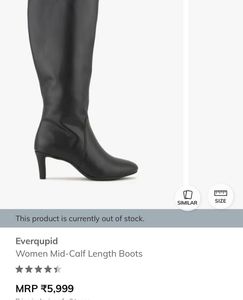 Black high long boots