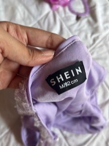 y2k Sparkly Purple Crop Top