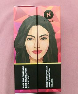 Pack Of 2 Unused Sugar Foundation