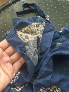 Kurti Set-Beautiful BlueCream With Chudidar