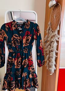 GRECIILOOKS Rayon Knee-Length Women-Printed A-Line