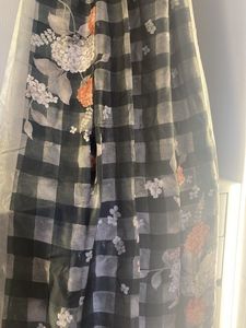 Black Nd Grey Check Dupatta