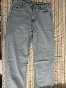 Light Wash Wide Leg Jeans