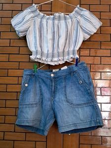 Hnm Short  N Top In Imported Fabric