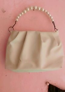 Elegant Pearl Handle Bag