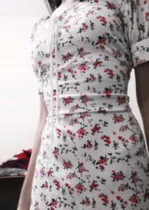 Floral Print Mini Dress , Lana Del Rey Aesthetic