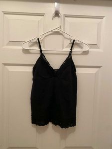Black Lace Trim Cami