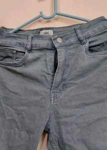 Grey Denim Jeans For Women